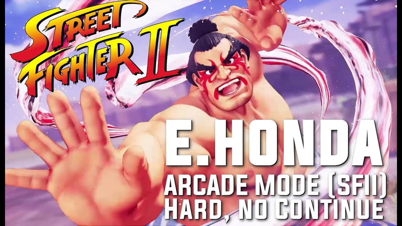 SFV: E. Honda, Arcade Mode (SFII Path). HARD, NO CONTINUE. de Família Caricú