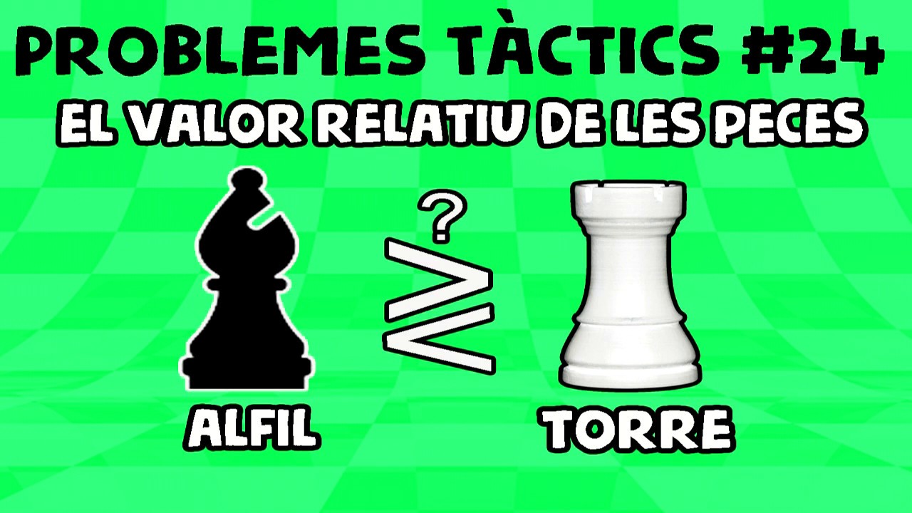 Escacs Problemes Tàctics #24 El valor relatiu de les peces de LSACompany