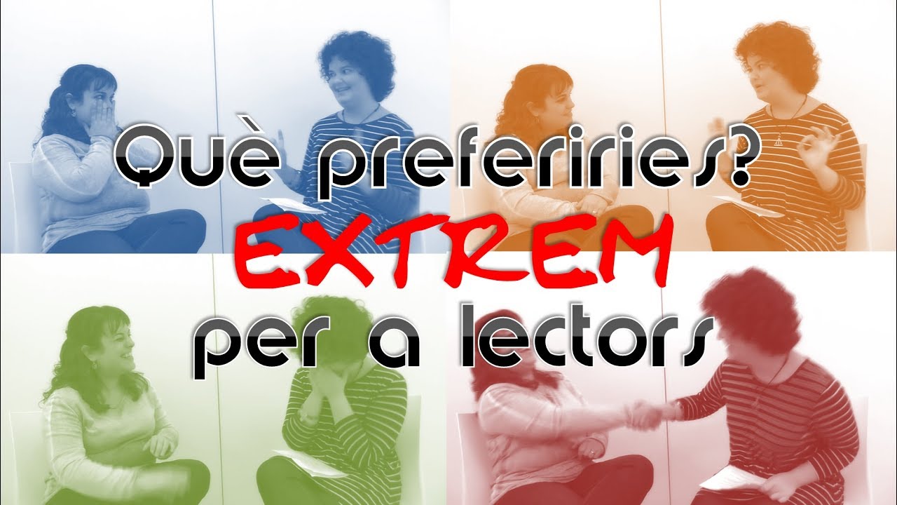 Què preferiries EXTREM per a lectors ft. #LaBooktuber de Paraula de Mixa
