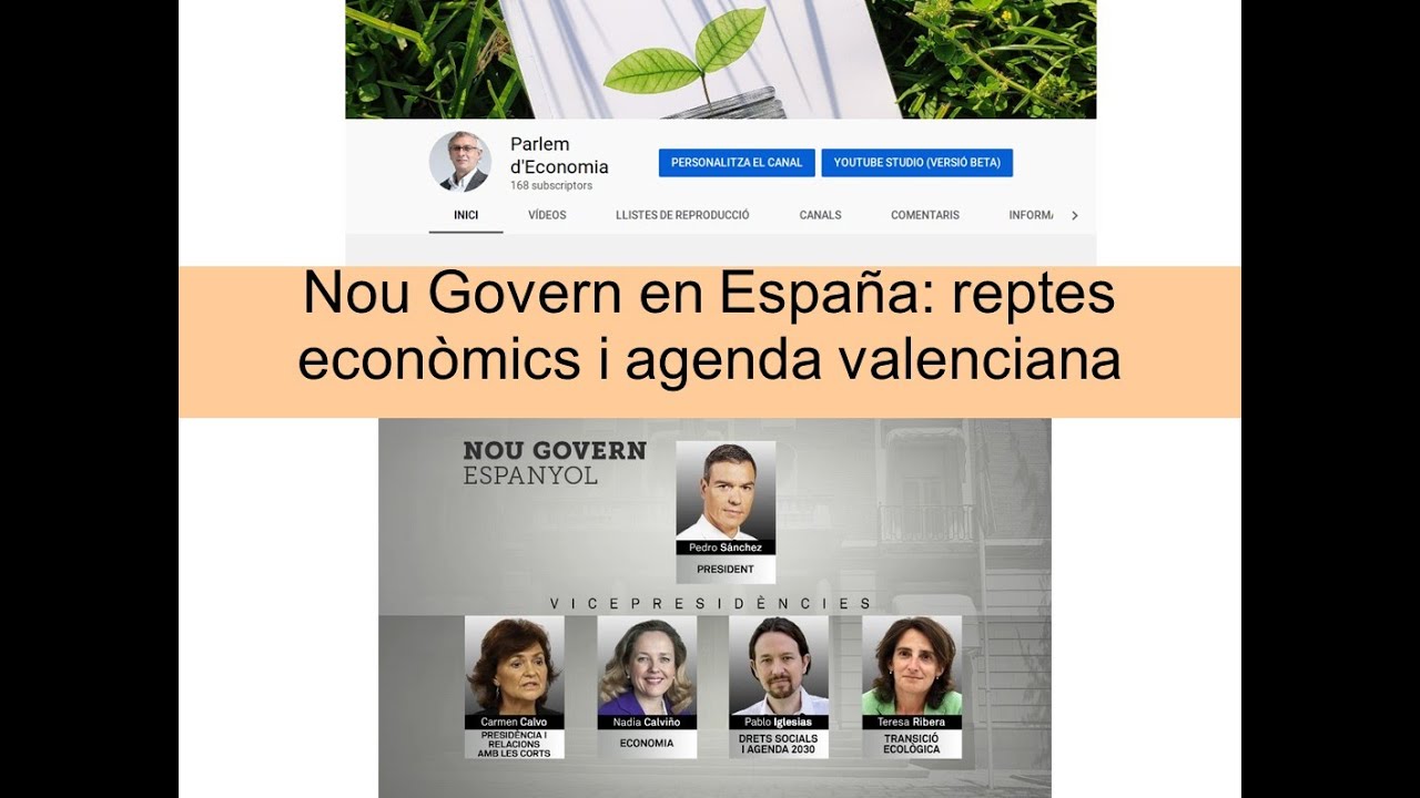 Nou Govern en Espanya: reptes econòmics i agenda valenciana de Parlem d'Economia