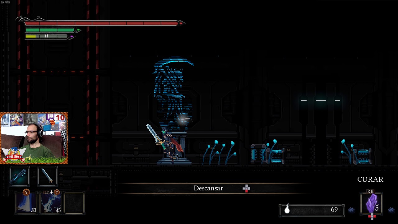 Death's Gambit Gameplay #12 Garde Tum + Boss Bysurge, el acechador eléctrico de Pireta Cat