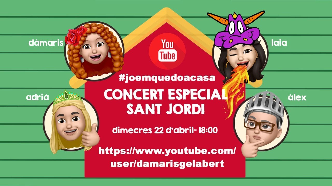 V Concert en família per a famílies ESPECIAL SANT JORDI de Dàmaris Gelabert