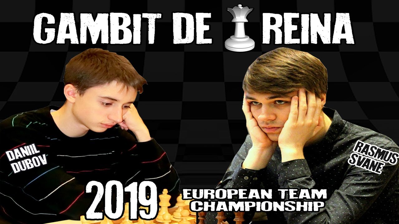 Daniil Dubov vs Rasmus Svane (2019) Gambit de Reina de La pissarra