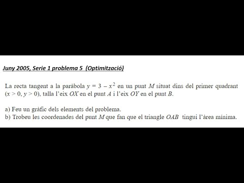 Juny 2005 sèrie1 problema 5 (Optimització) de Jacint Casademont