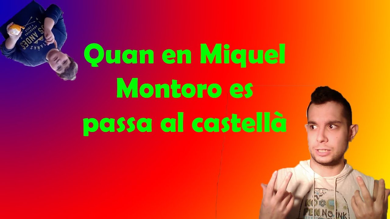 Quan en Miquel Montoro es passa al castellà de CatalunyaPSN