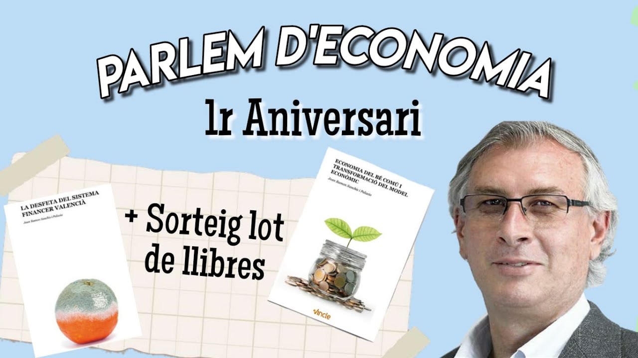 Celebrem primer aniversari del Canal Parlem d'Economia i sortegem llibres de Parlem d'Economia