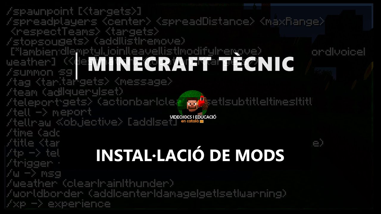 Minecraft Tècnic Capítol 4 Instal·lació de Mods de Videojocs i Educació en català