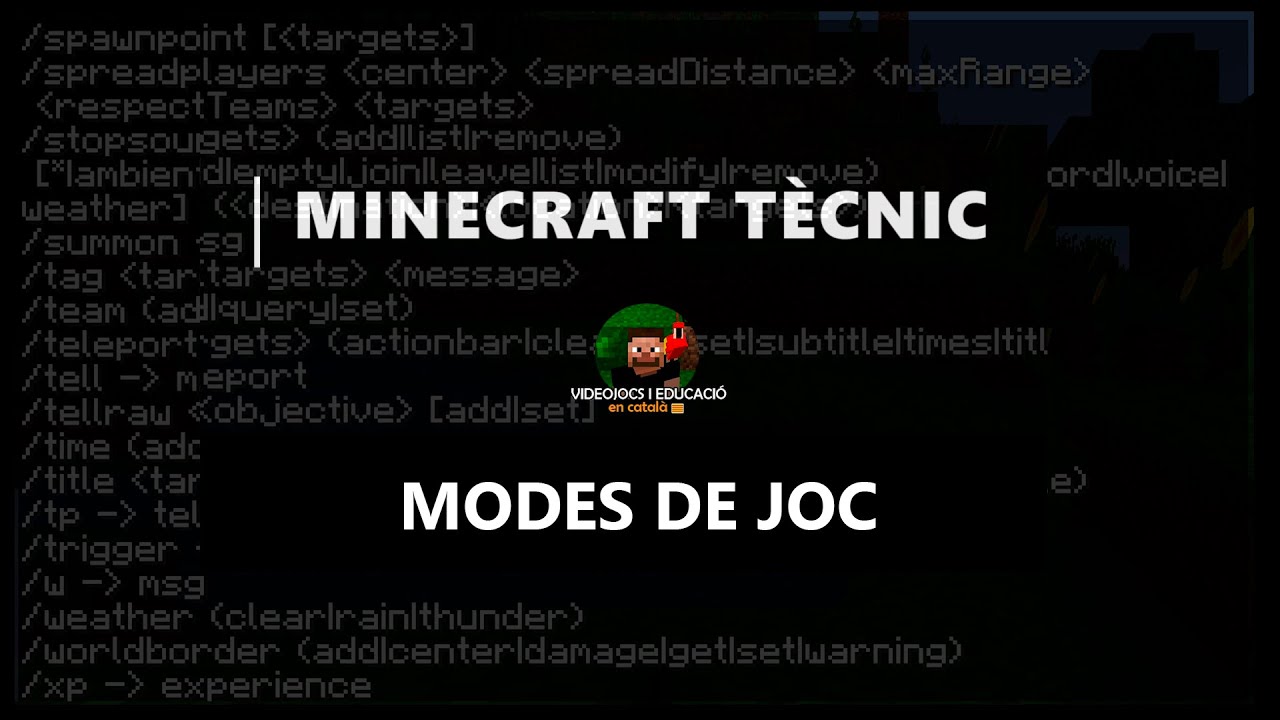 Minecraft Tècnic: Capítol 1 "Modes de Joc" de El ventall d’ Aitana