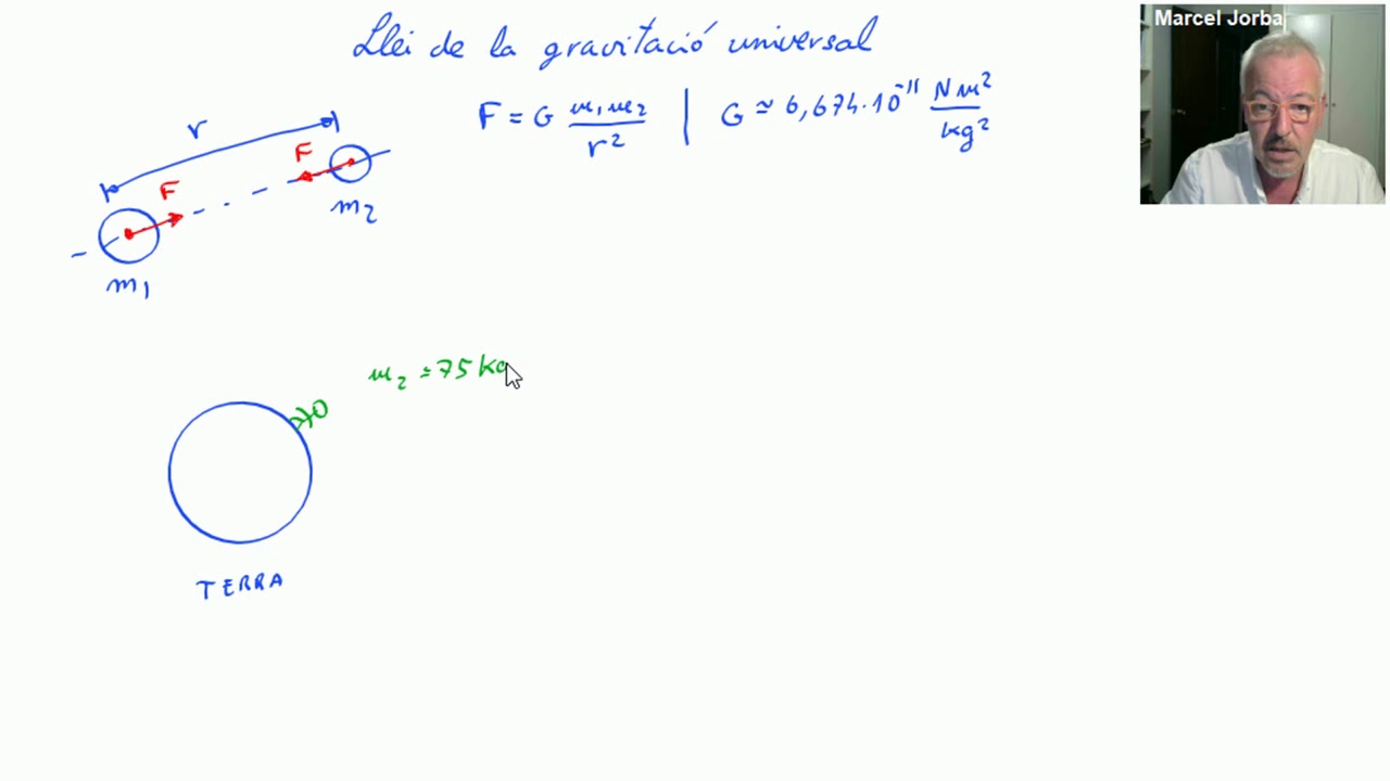 Llei de la gravitació universal (LGU) de La pissarra