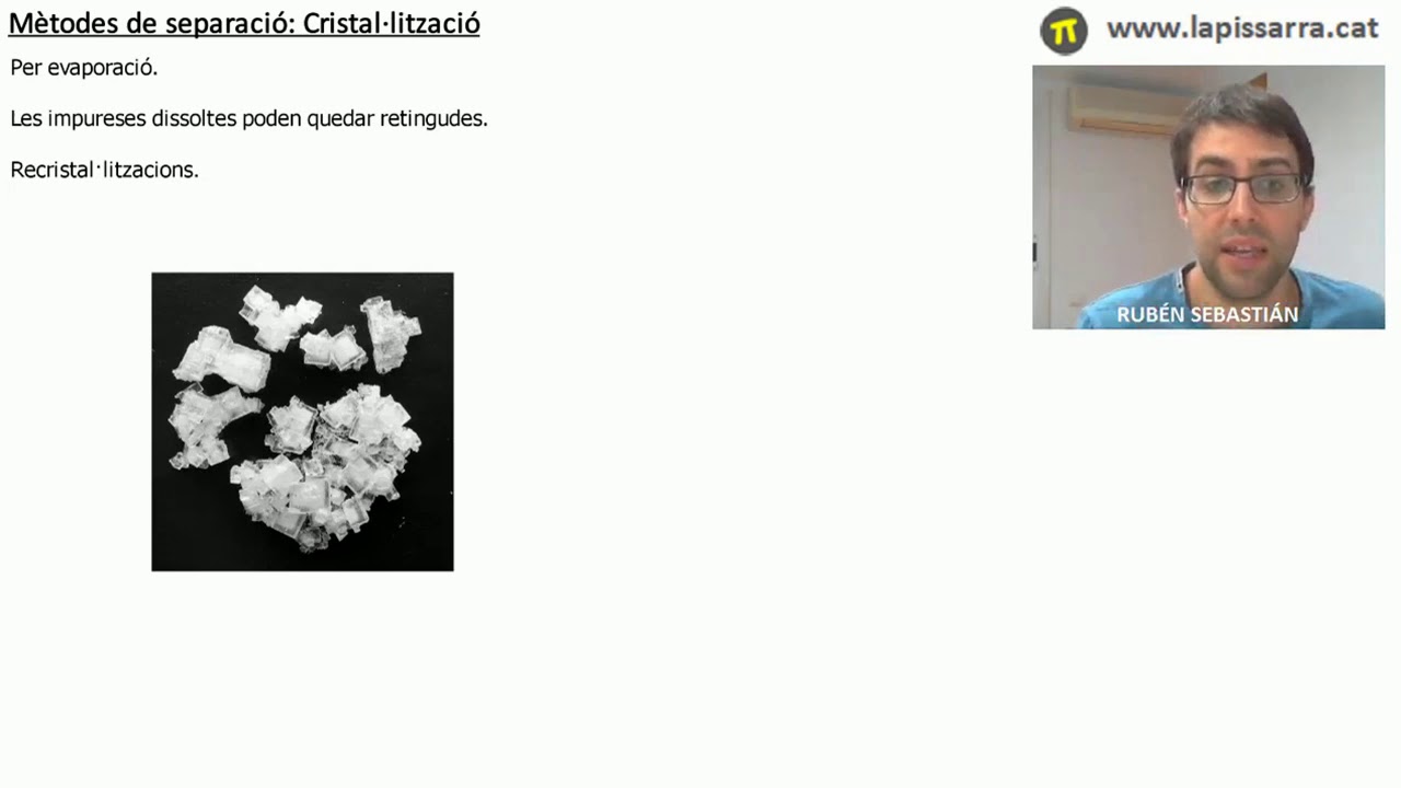 Mètode de separació: cristal·lització. de UnCulerde3Cabells