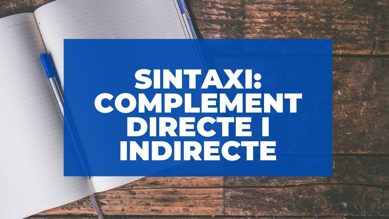 Sintaxi: complement directe i indirecte de Aprén valencià en línia