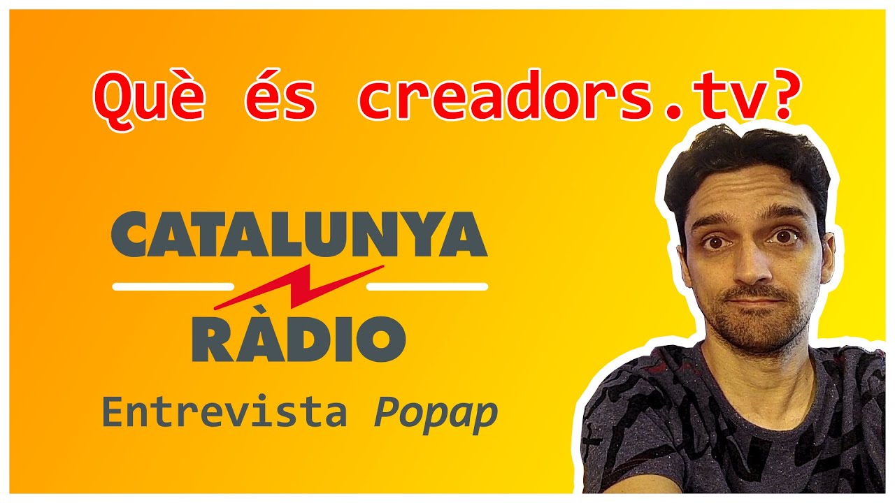 Què és creadors.tv? - Entrevista Popap de TecCatalà