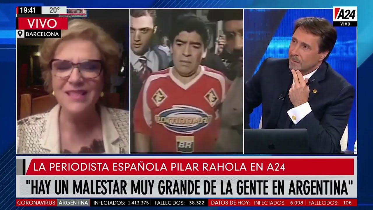 RAHOLA a Feinmann en A24: "El uso político de Maradona, impúdico" de Paraula de Rahola