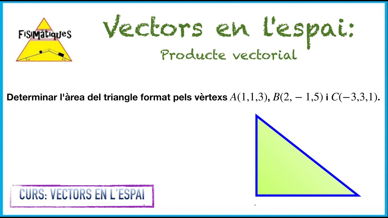 11.1. CURS VECTORS EN L'ESPAI. Producte vectorial (Exercici 1) de Fisimatiques
