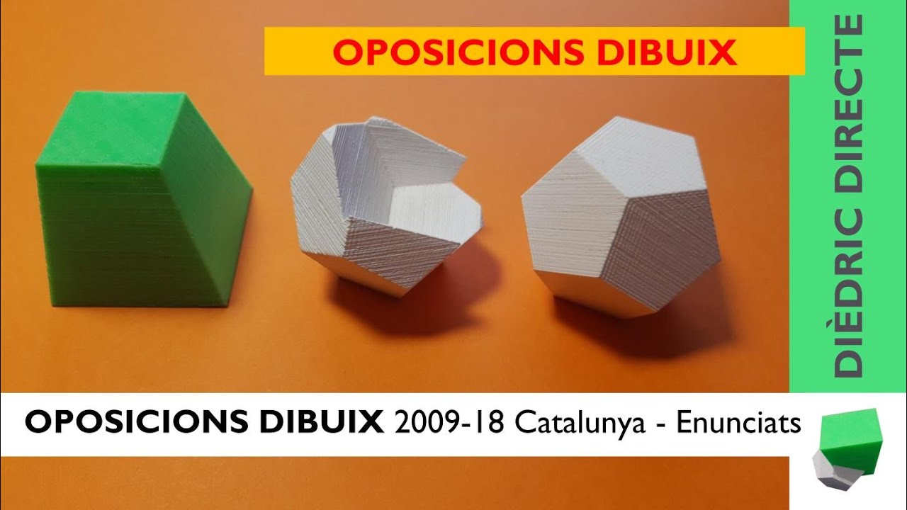 OPOS DIBUIX 2009 i 2018 - Explicació enunciats del pràctic de dibuix tècnic, últimes convocatòries. de Josep Dibuix Tècnic IDC