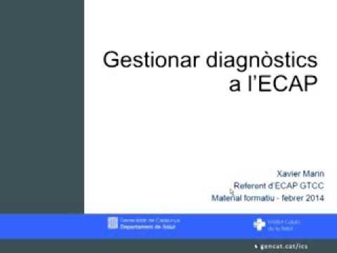 Gestionar diagnòstics a l'ECAP de icscat