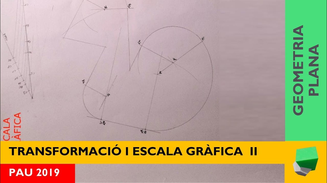 SEMBLANÇA - Transformacions 2 - Escala, triangulació i tangències - PAU 2019 - Geometria Plana de Josep Dibuix Tècnic IDC