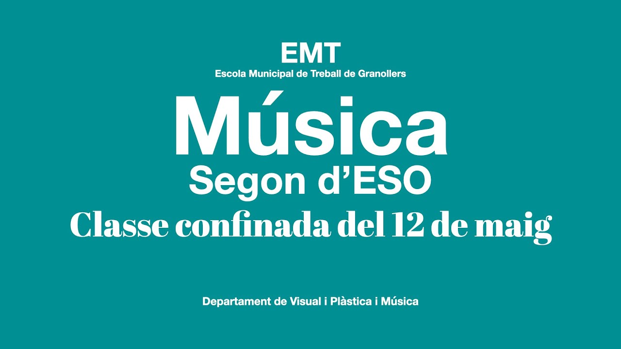 Classe confinada de música de segon d'ESO del 12 de maig de Francesc Pascua