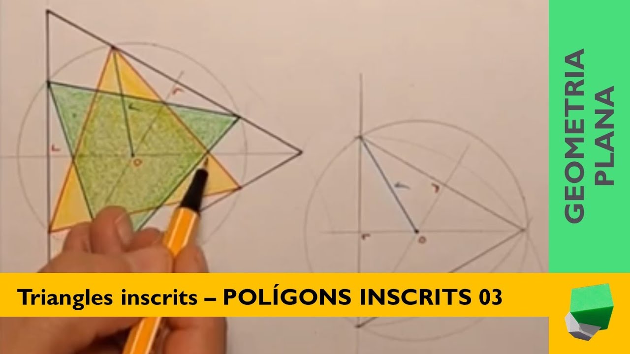 Un triangle inscrit en un triangle - POLÍGONS INSCRITS 03 - PAU 2015 - Geometria plana de Josep Dibuix Tècnic IDC