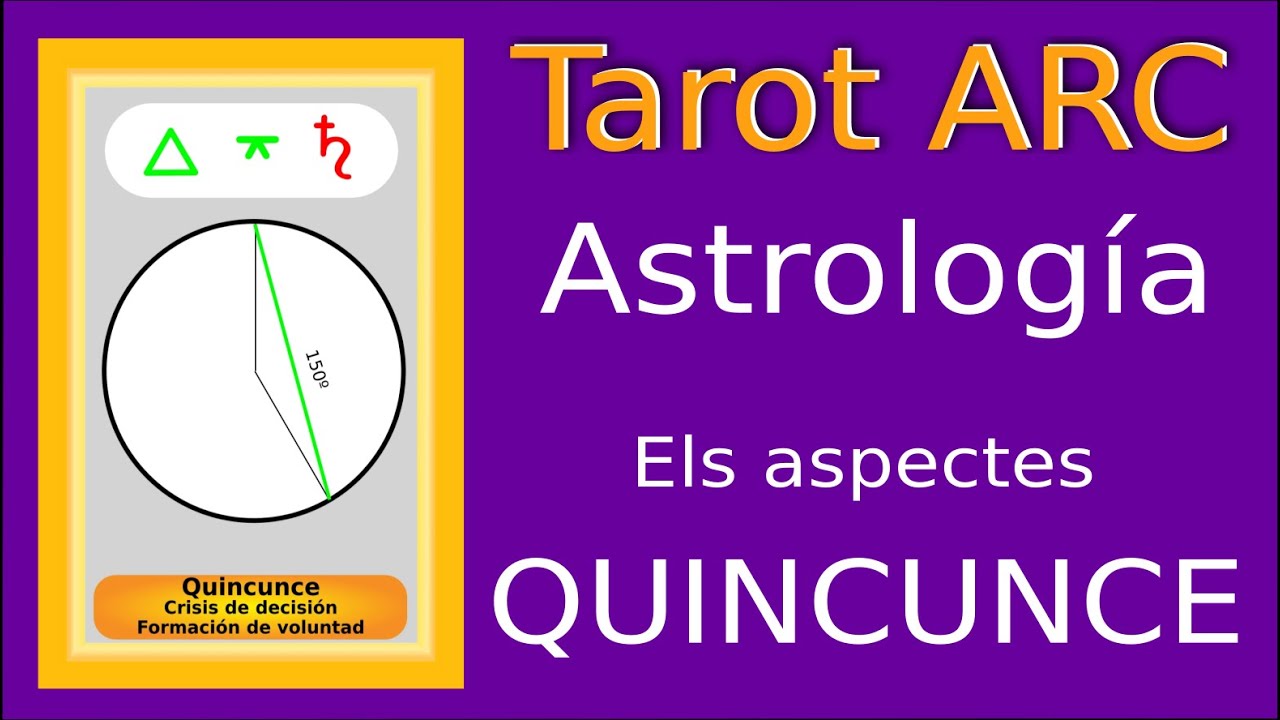 Els aspectes astrològics ~ Aspecte de Quincunce ~ Tarot ARC de Escola de Saviesa