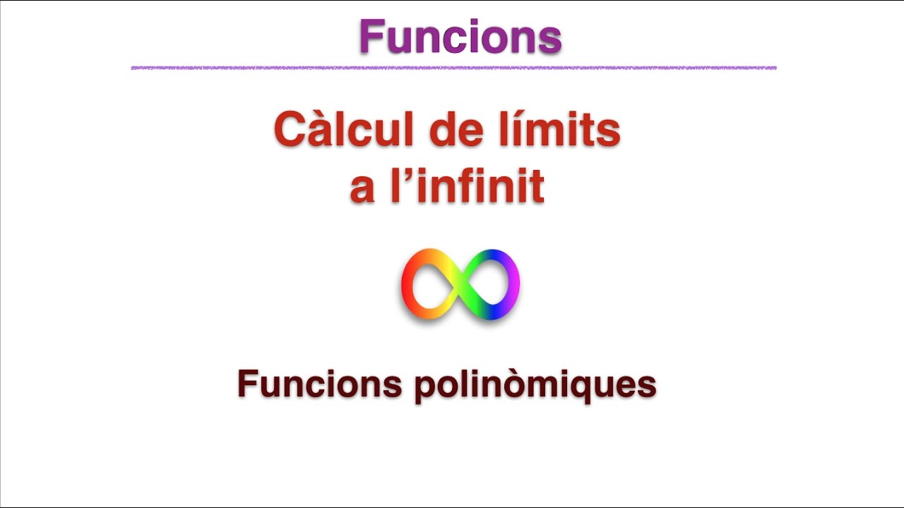 Com calcular límits de polinomis a l'infinit? de Josep Mulet