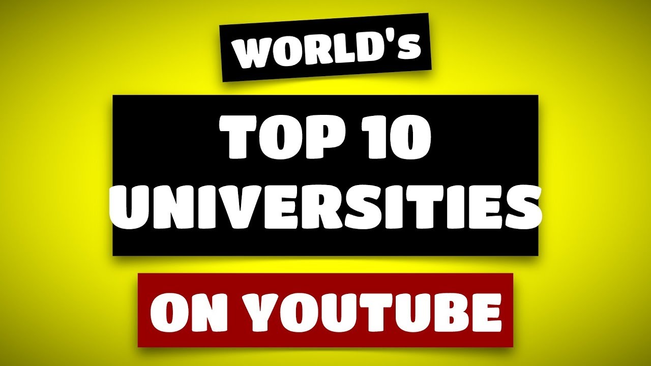 World's Top Ten Universities on YouTube de Som Sàvies