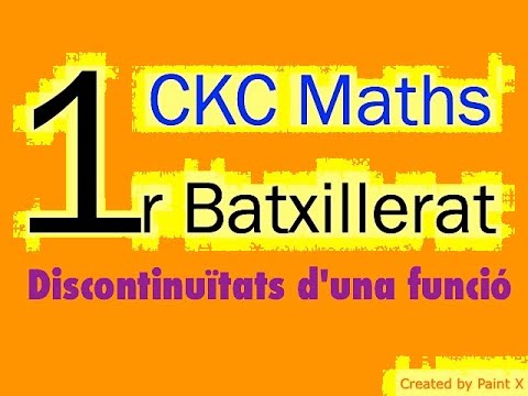 CKC Maths- 1r bat- Discontinuïtats d'una funció de 4dausde6