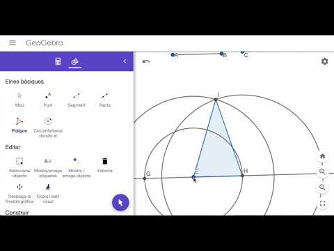 Com construir un triangle isòsceles amb Geogebra de Antoni Bancells