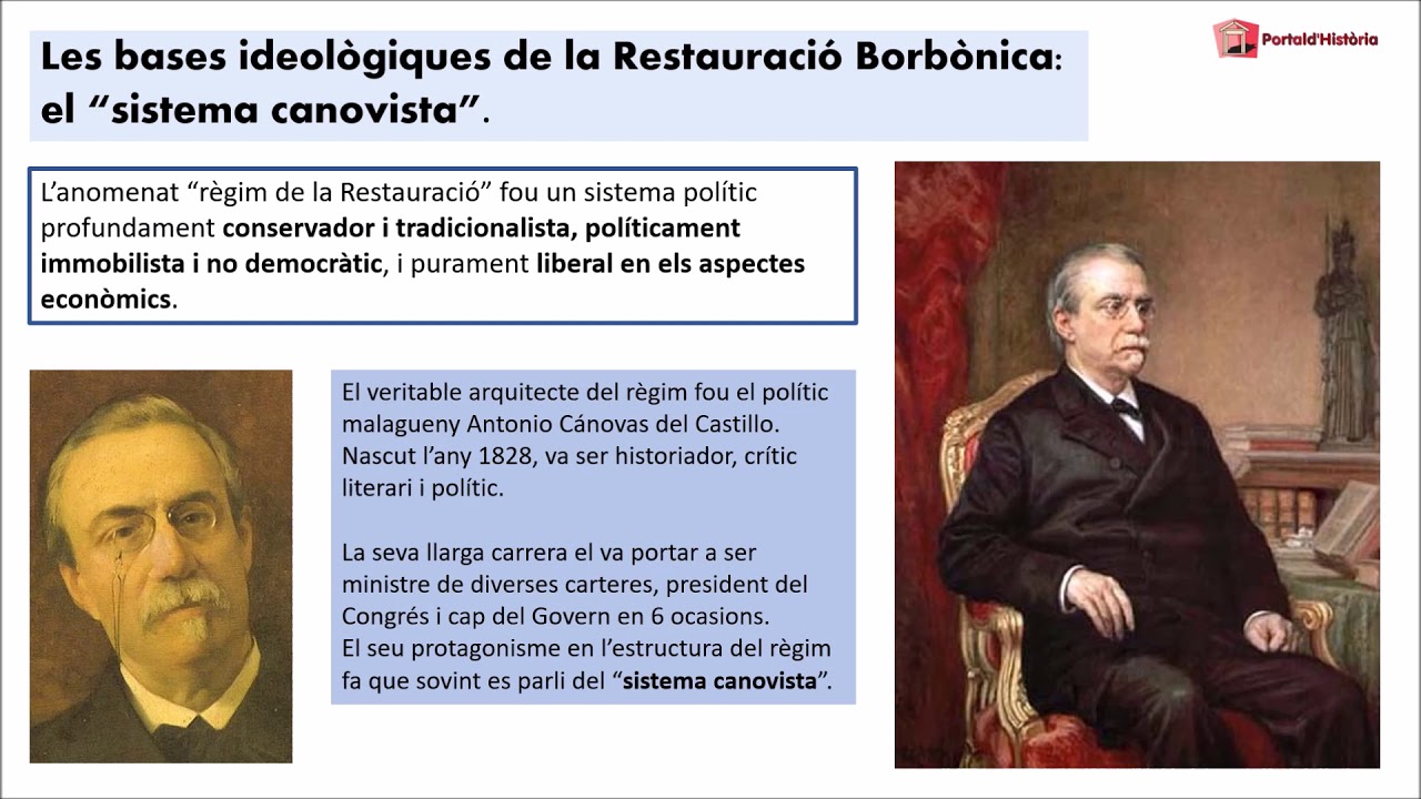 LA RESTAURACIÓ BORBÒNICA. Capítol I - Alfonso XII i el règim de la Restauració. de jordicastellví