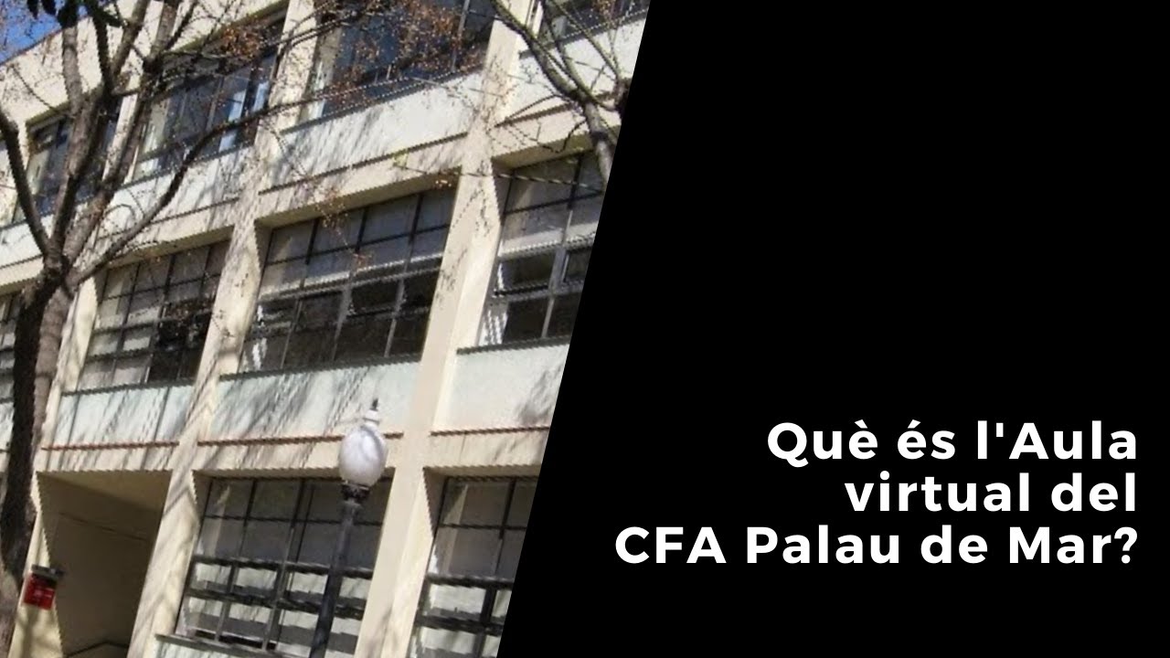 Què és l’Aula virtual del CFA Palau de Mar? de Joan Padrós Rodríguez