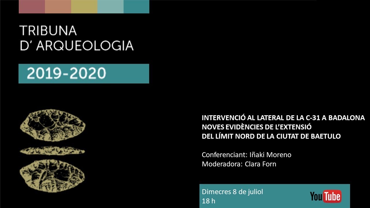 Tribuna d'Arqueologia 2019-2020 Intervenció al lateral de la C-31 a Badalona. de patrimonigencat