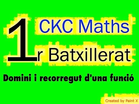 CKC Maths- 1r bat- Domini i recorregut d'una funció de Curiosity killed the cat: Maths