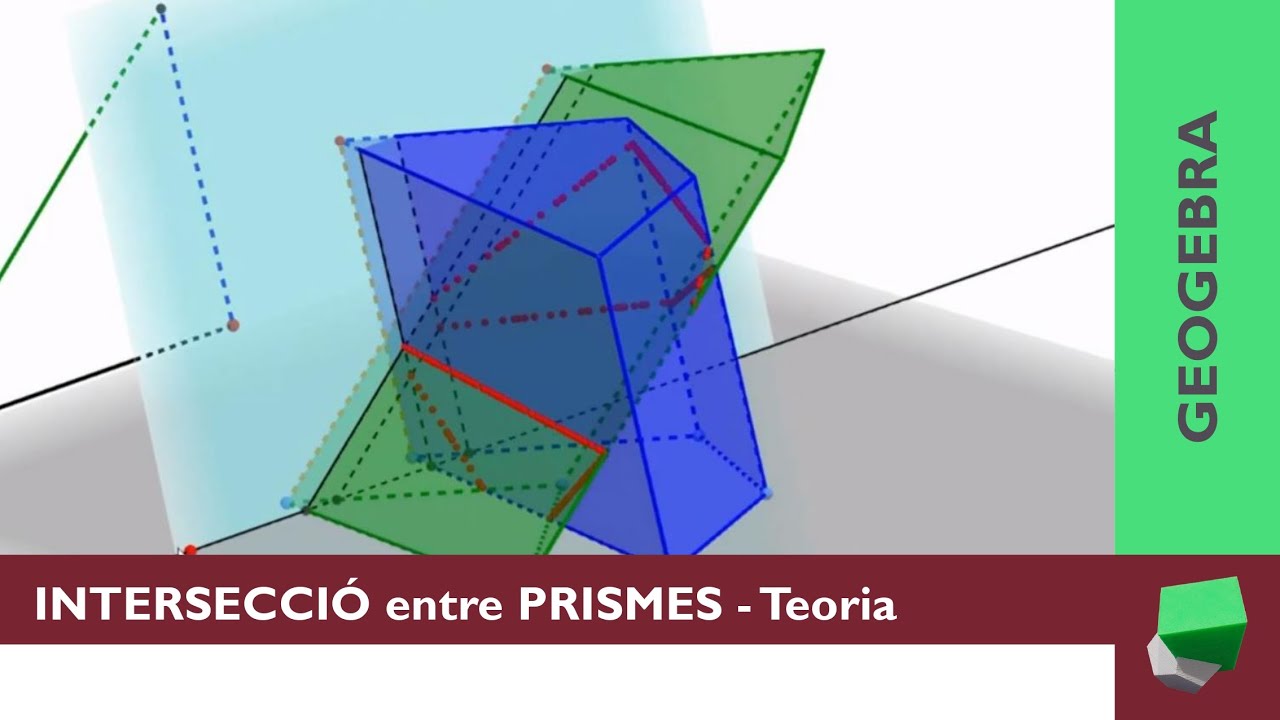 Intersecció entre dos PRISMES - Explicació amb GEOGEBRA - Figures reglades de Josep Dibuix Tècnic IDC