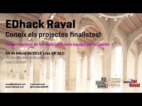 EDhack Raval. Coneix els projectes finalistes! de Fundació Bofill
