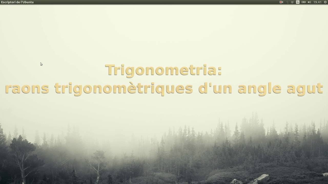 Raons trigonomètriques d'un angle agut de Anna Castanyer Sardà