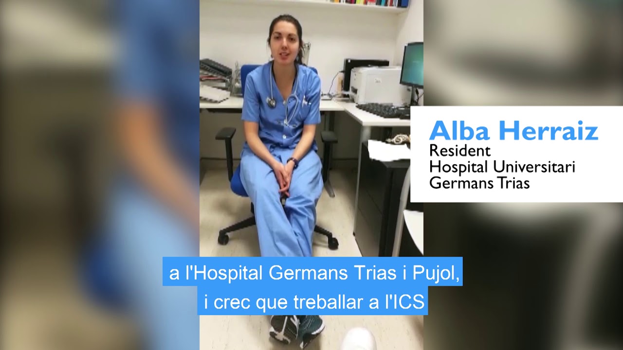 Alba Herraiz, resident a l'Hospital Germans Trias, és #socresidentICS de icscat