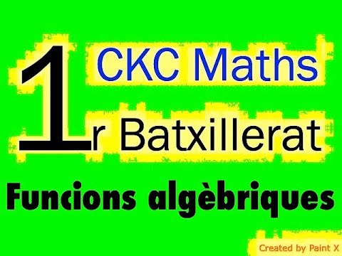 CKC Maths - 1r bat- Funcions algèbriques de Curiosity killed the cat: Maths