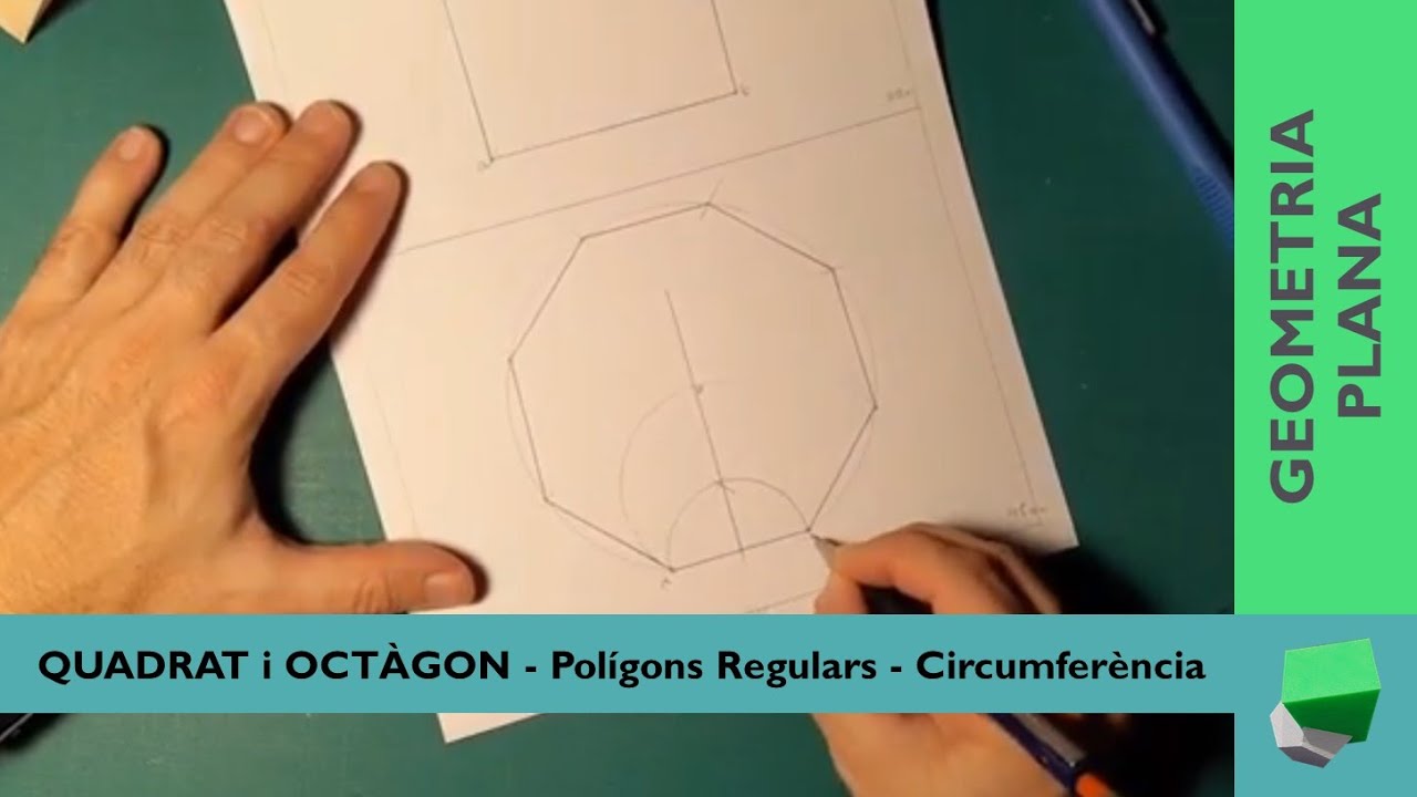 Coneguda la circumferència, dibuixar un quadrat i un octàgon - Tasca 5.b de Josep Dibuix Tècnic IDC