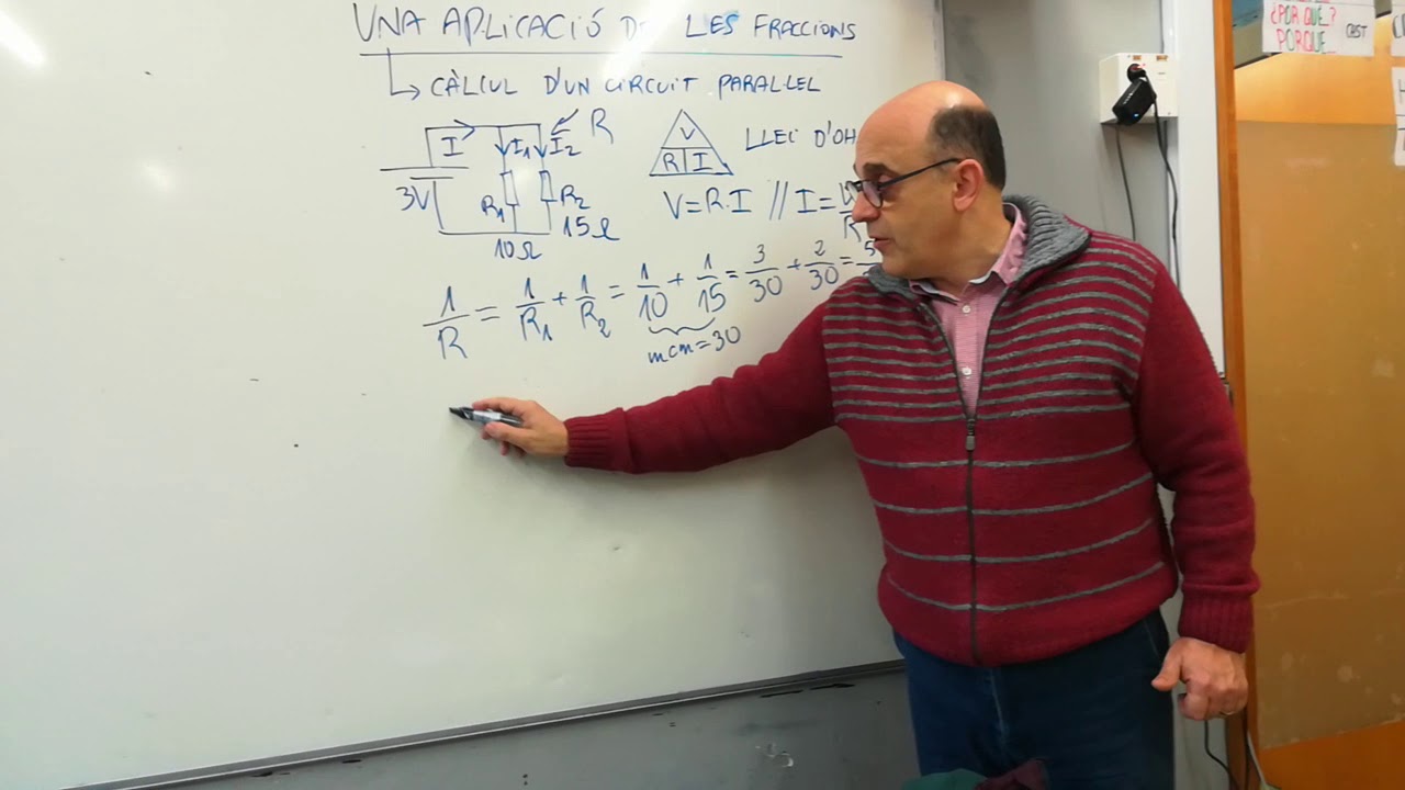 Aplicació de les fraccions: circuit elèctric paral·lel de Antoni Bancells