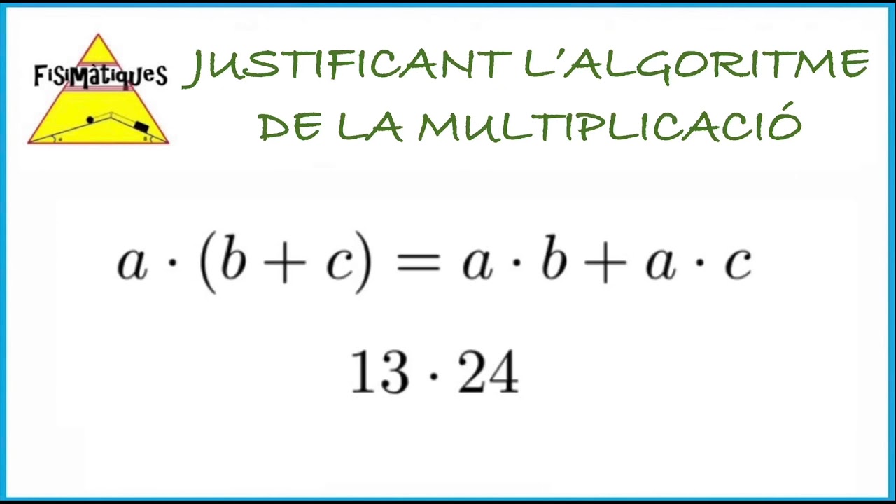 Justificant l’algoritme de la multiplicació de Fisimatiques