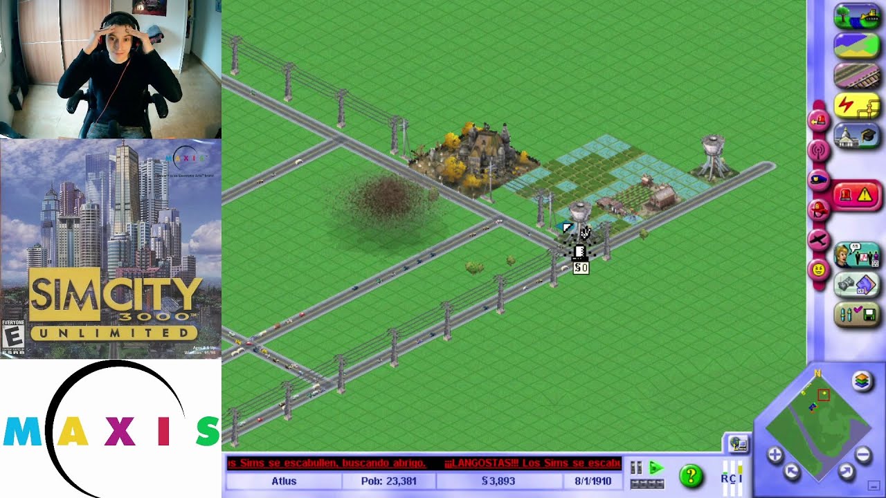Sim City 3K Unlimited - Capítol 3: Desastres, préstecs al banc i com fer pasta. de Retroscroll