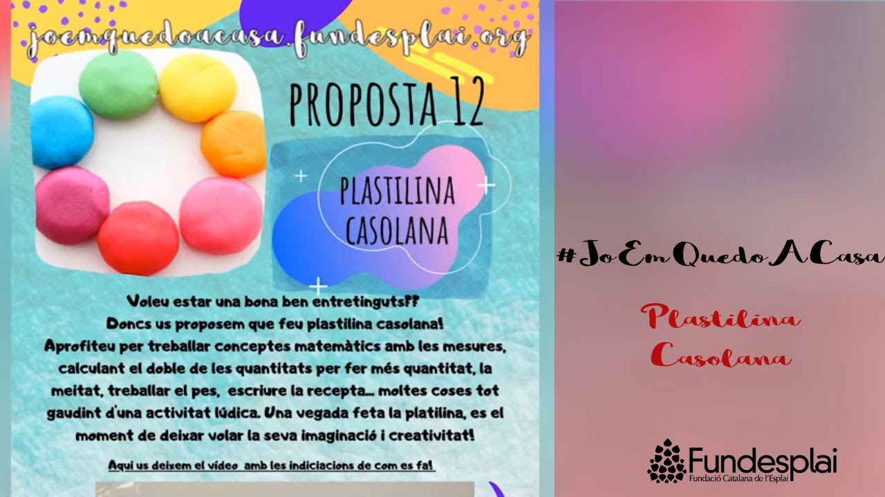 #Joemquedoacasa Plastilina 5 de Vocabulari bàsic en LSC