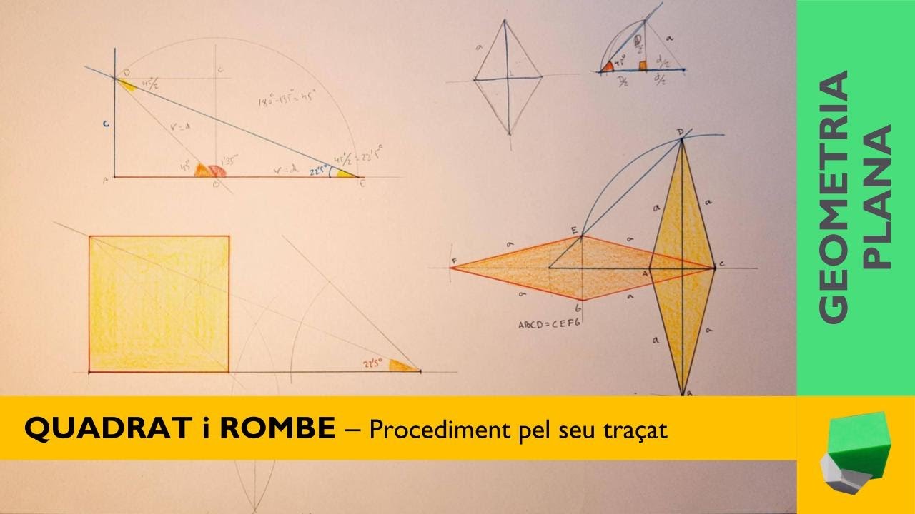 QUADRAT i ROMBE - Traçats i procediment de Josep Dibuix Tècnic IDC