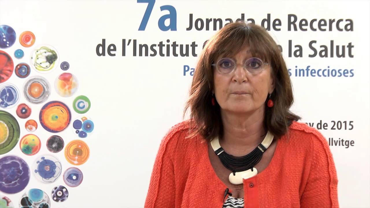 Mercedes Palomar, investigadora de l'IRBLleida, a la 7a Jornada de Recerca de l'ICS de Pilar Carracelas