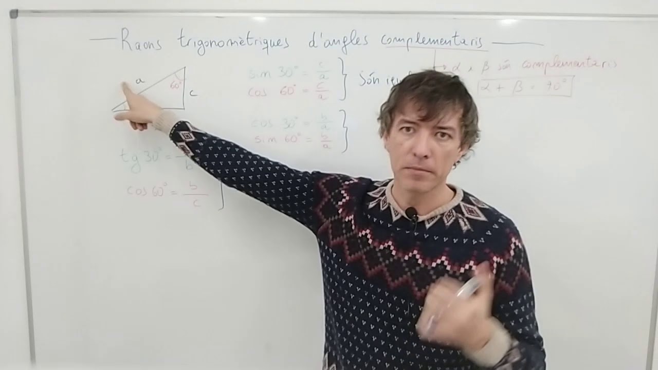 V0. UD-5. Trigonometria. Raons trigonomètriques d'angles complementaris. de Germán Gil Gonell