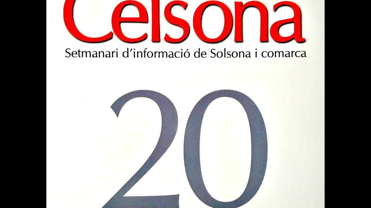 Celsona Informació celebra 20 anys - Reportatges 22TV - 22TV (Televisió de Solsona) de 22TV - Televisió de Solsona
