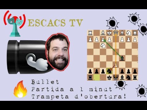 💥 Escacs a 1 minut ⚡️ Trampeta d'obertura 🐖 Guanya dama per alfil i cavall! 🥳 de LópezForn