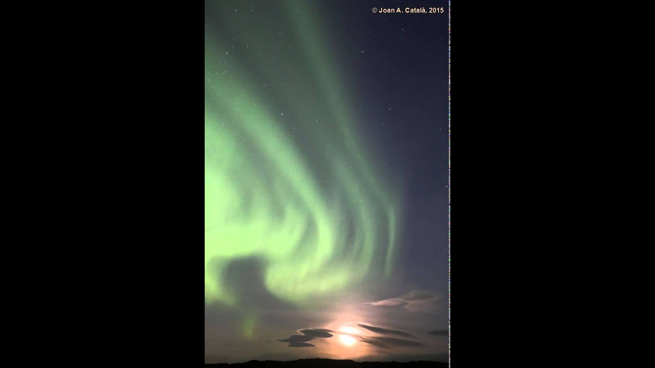 Northern Lights and Moon Iceland 2015 de Joan Anton Català