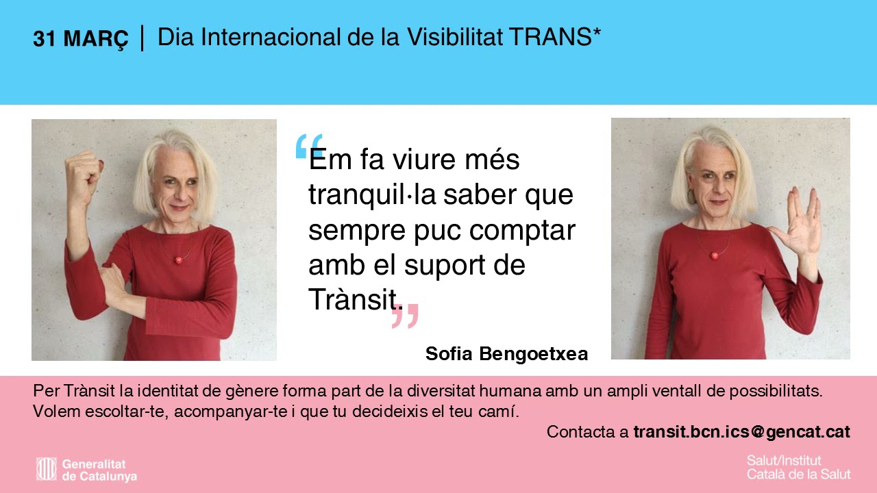 Campanya de la Unitat Trànsit pel Dia Internacional de la Visibilitat Trans* de icscat