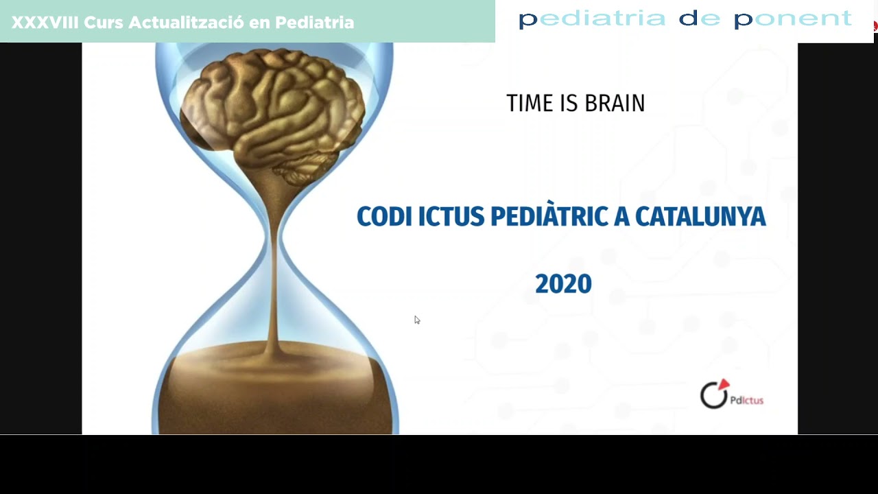 L’ictus pediàtric. Codi ictus en edat pediàtrica a Catalunya. de Pediatres de Ponent